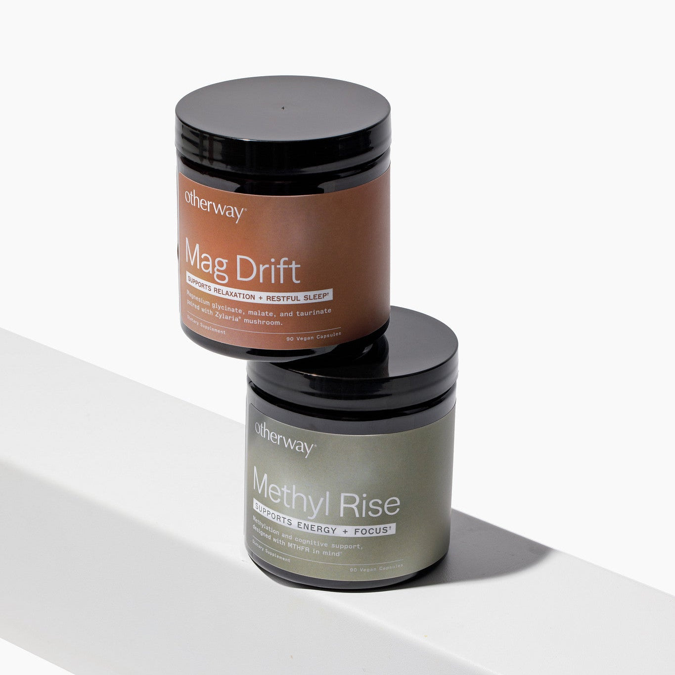 Two jars of a skincare product by Alterway on a white surface